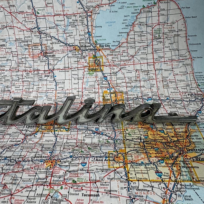 Vintage Pontiac Catalina Car Emblem or Badge - Script - Etsy