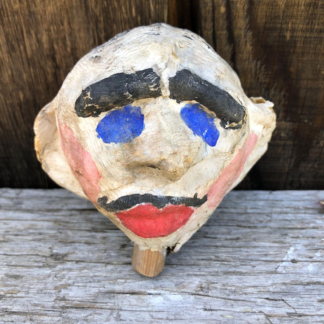 Vintage Paper Mache Puppet Head Etsy vintage-paper-mache-puppet-head-etsy