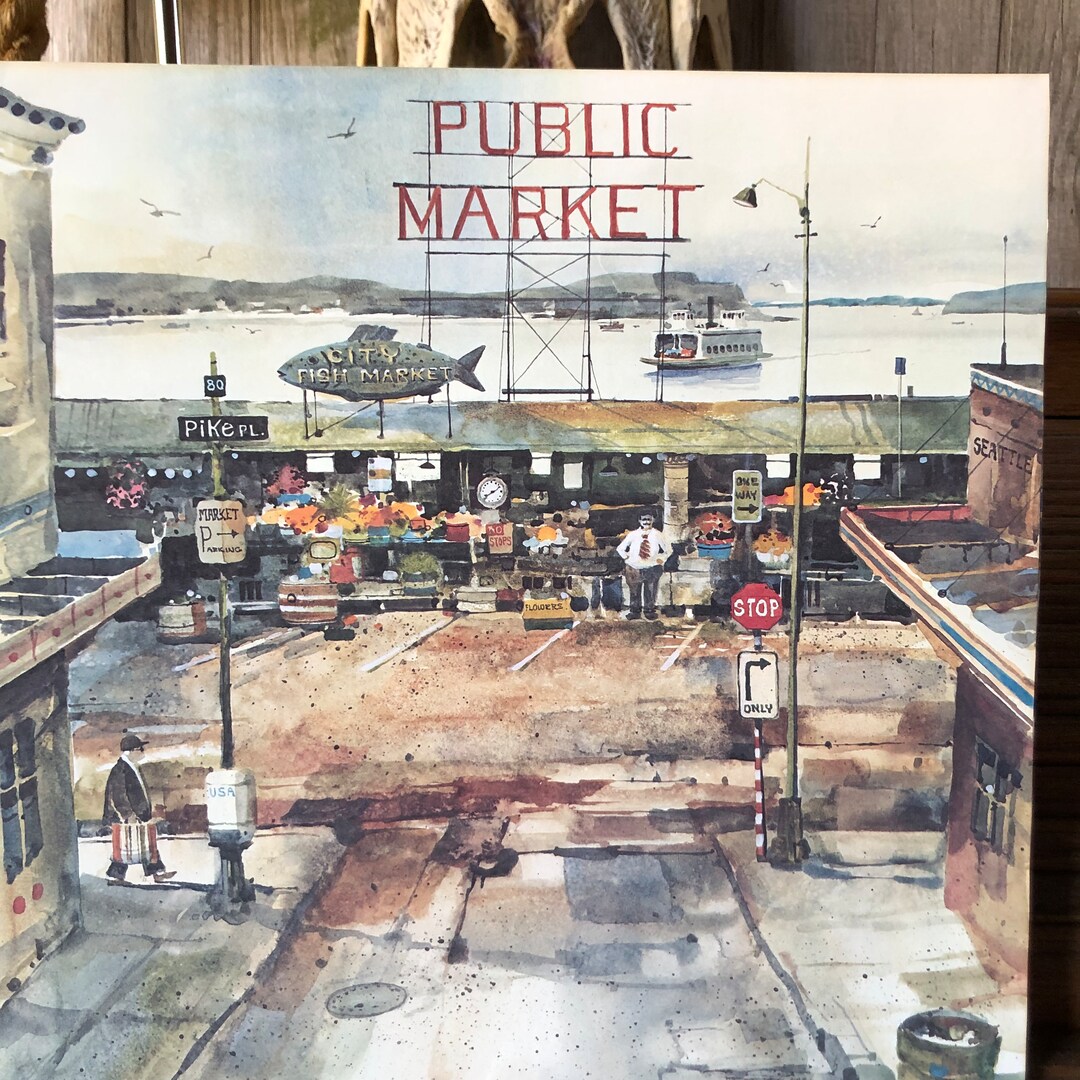 Pike Place Market Street Fair Poster Seattle Wa. 1984 Etsy UK