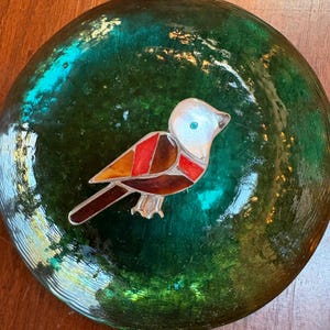 Zuni Bird Brooch Pin - Native American - Silver Inlay