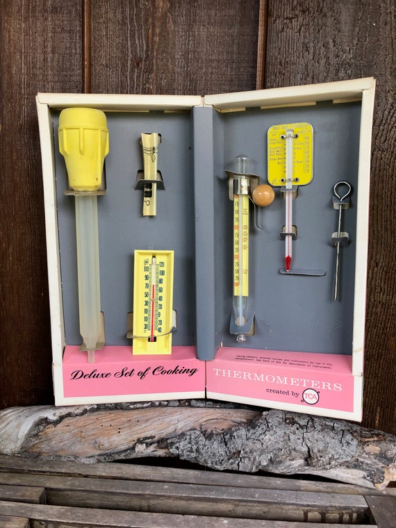 Vintage Boxed Set of Cooking Thermometers Made in USA Etsy