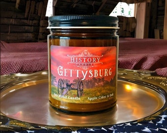 GETTYSBURG LOVER Gift for History Buff Civil War Gift for History Teacher Civil War Candle