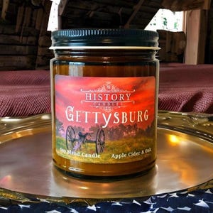 GETTYSBURG LOVER Gift for History Buff Civil War Gift for History Teacher Civil War Candle History Lover Gift