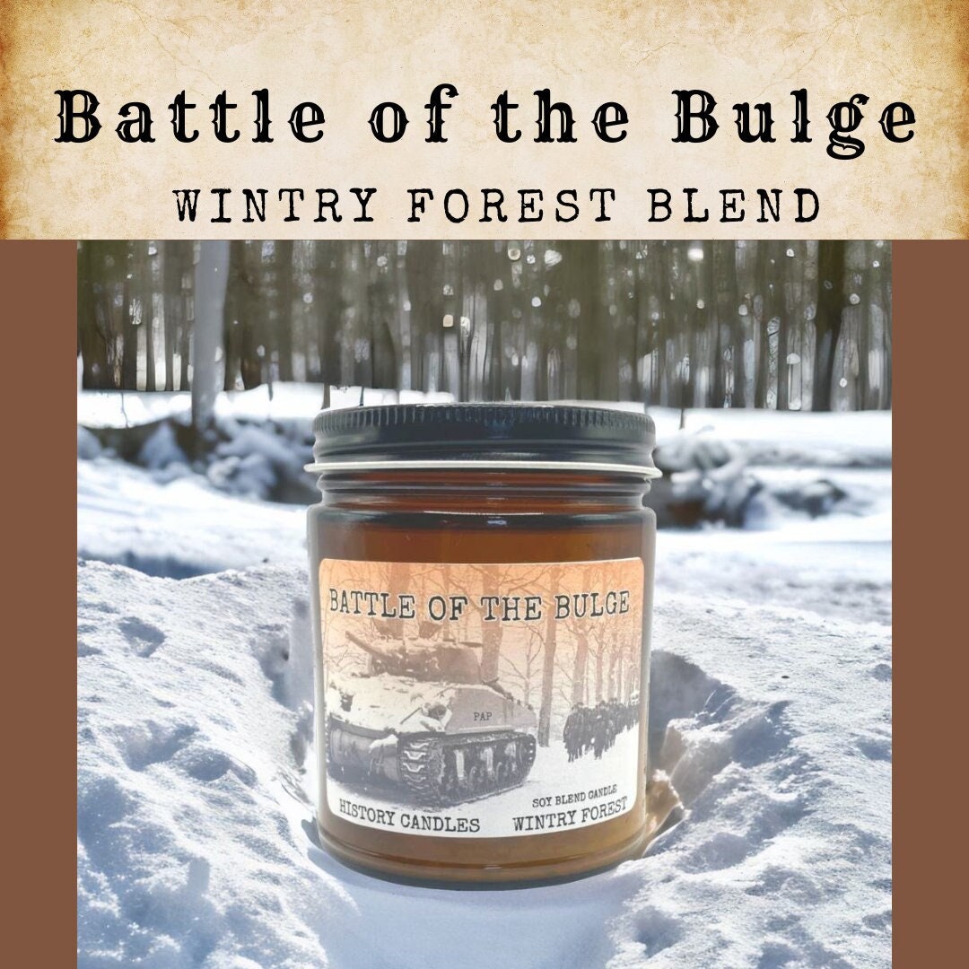 BATTLE of the BULGE World War 2 Gift Battle of the Bulge Candle History