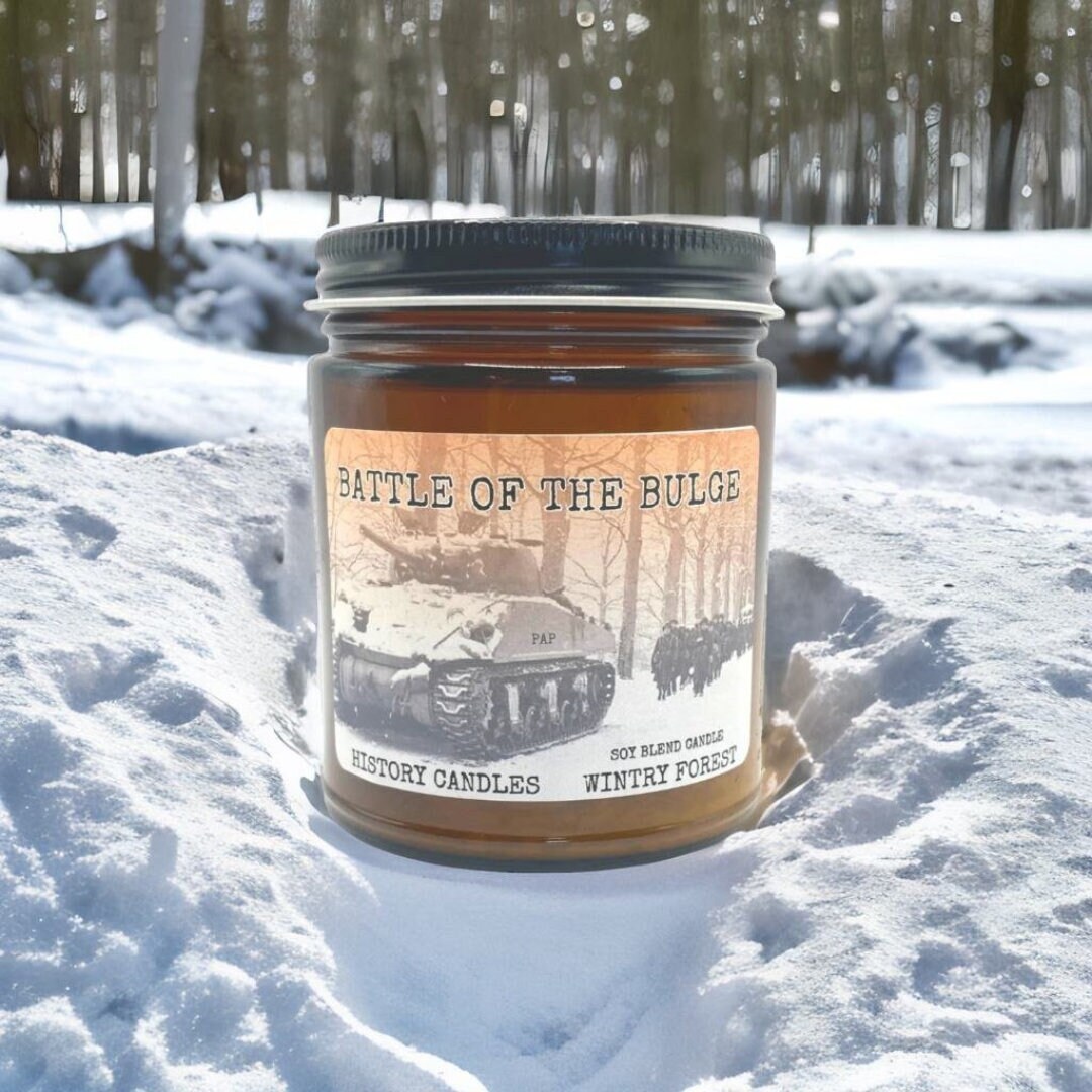 BATTLE of the BULGE World War 2 Gift Battle of the Bulge Candle History