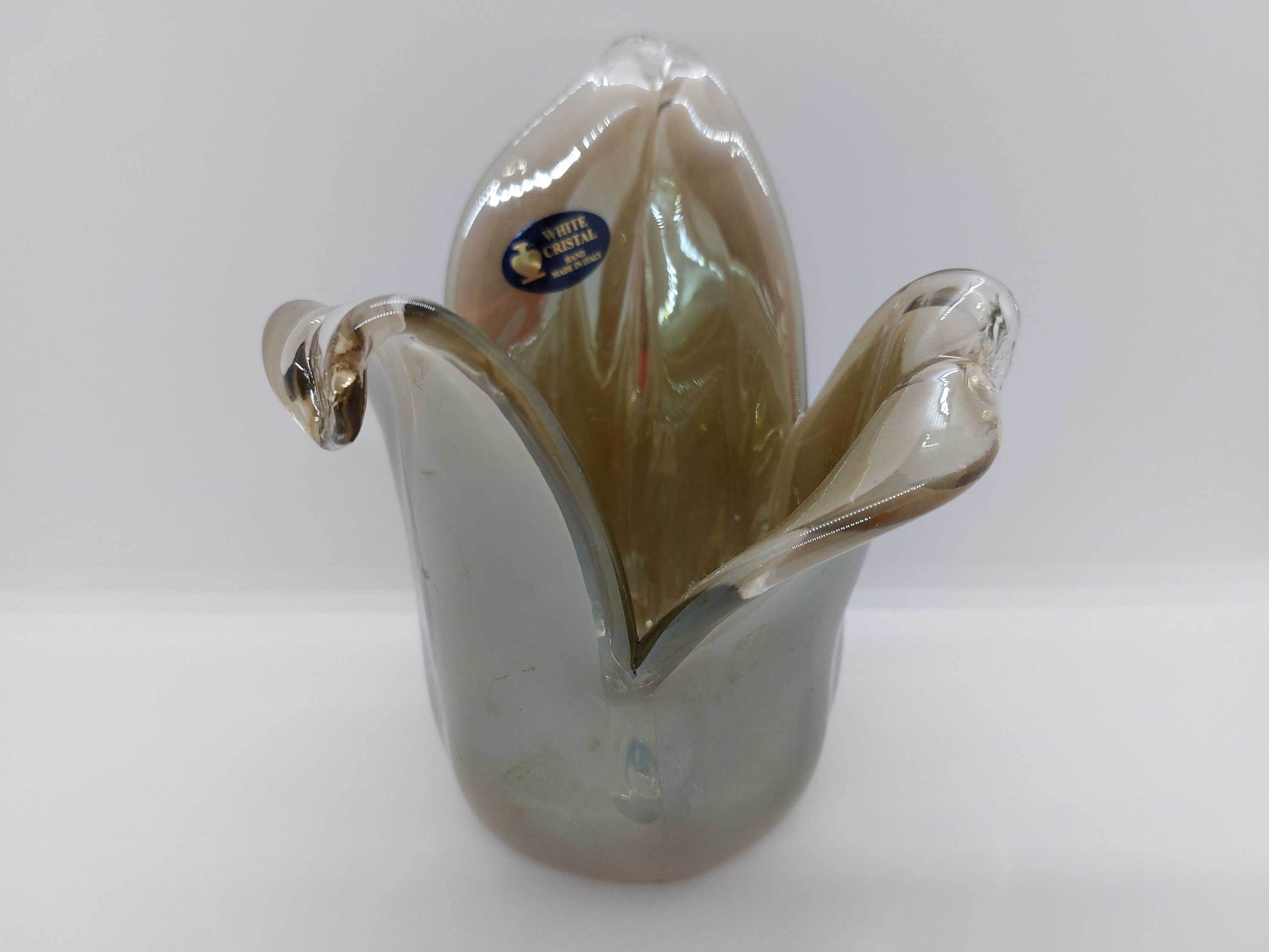 Murano Handkerchief Art Glass Vases - Etsy Canada display picture 1
