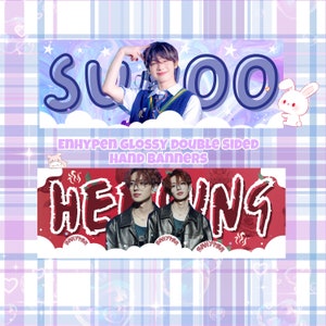Enhypen concert banners / Double sided glossy banners