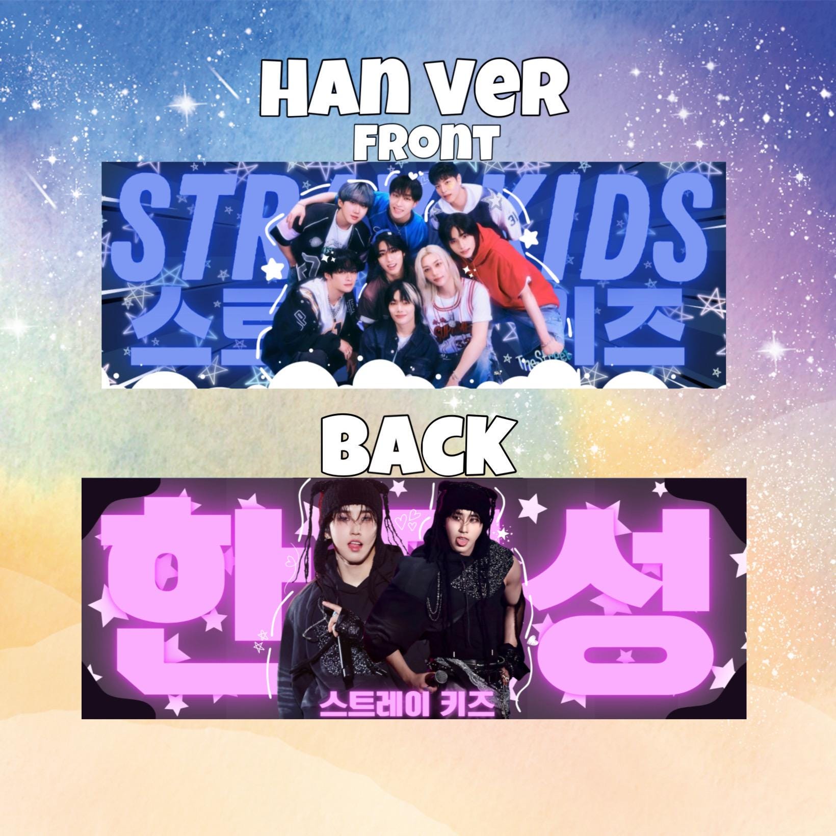 STRAYKIDS 8 Tour Handheld Glossy Double Sided Banners - Etsy