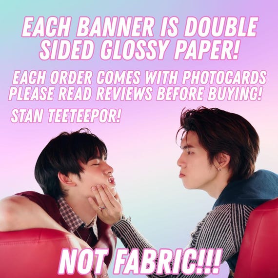 TEETEEPOR Double Sided Glossy Banner! - Etsy Australia