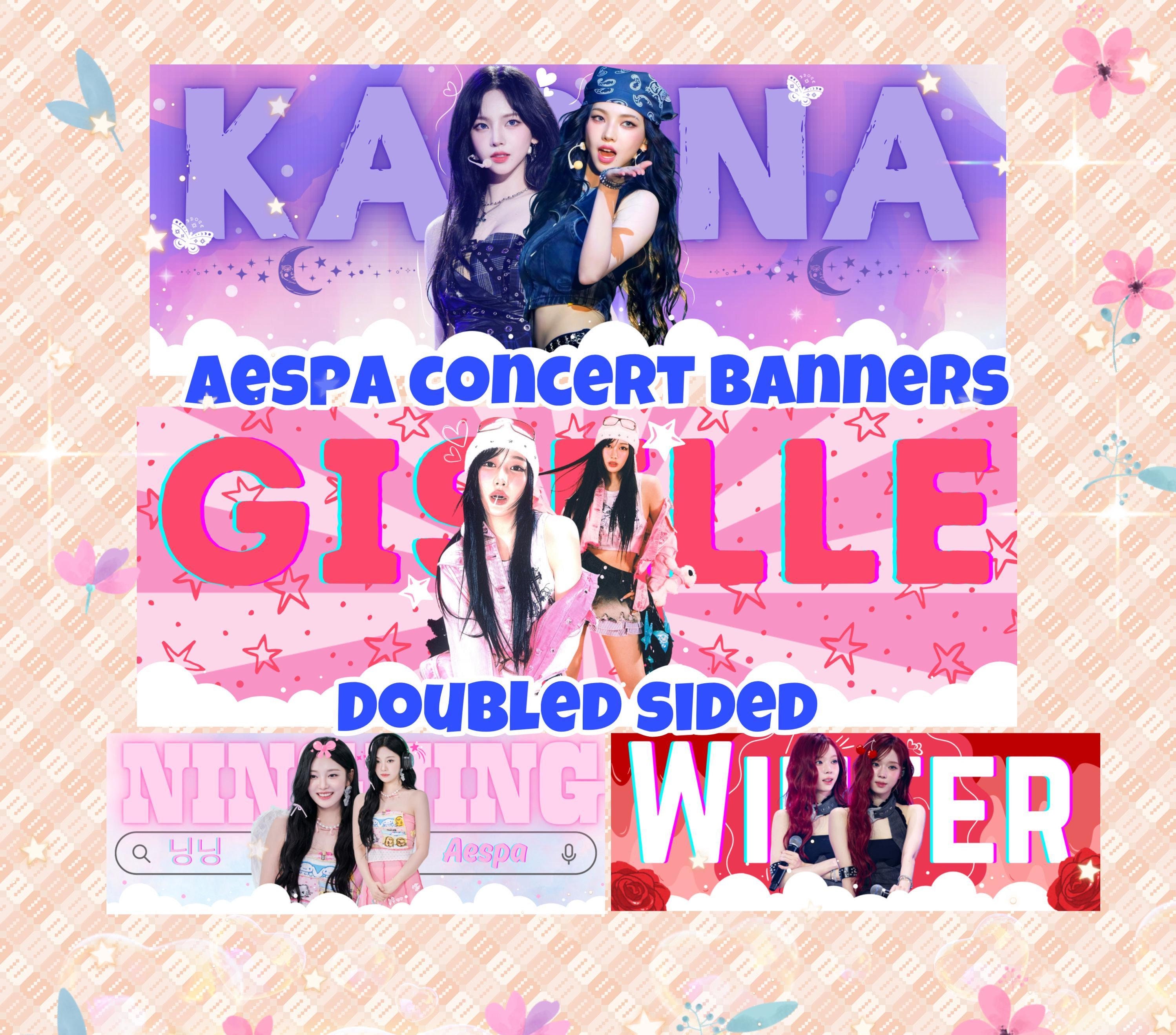 AESPA Double Sided Glossy Concert Banners / Concert Size Safe! - Etsy