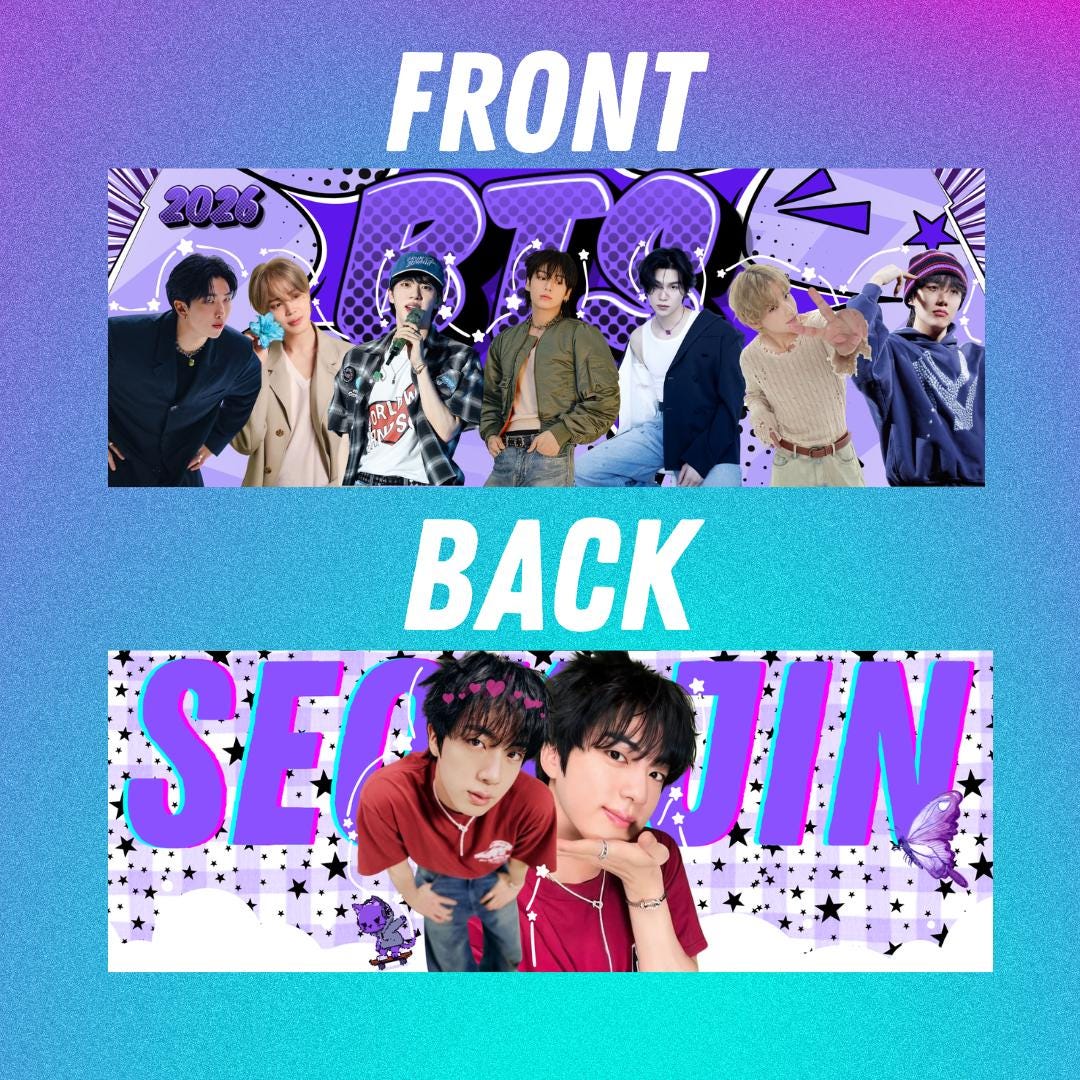 BTS 2026 World Tour Double Sided Glossy Banners - Etsy
