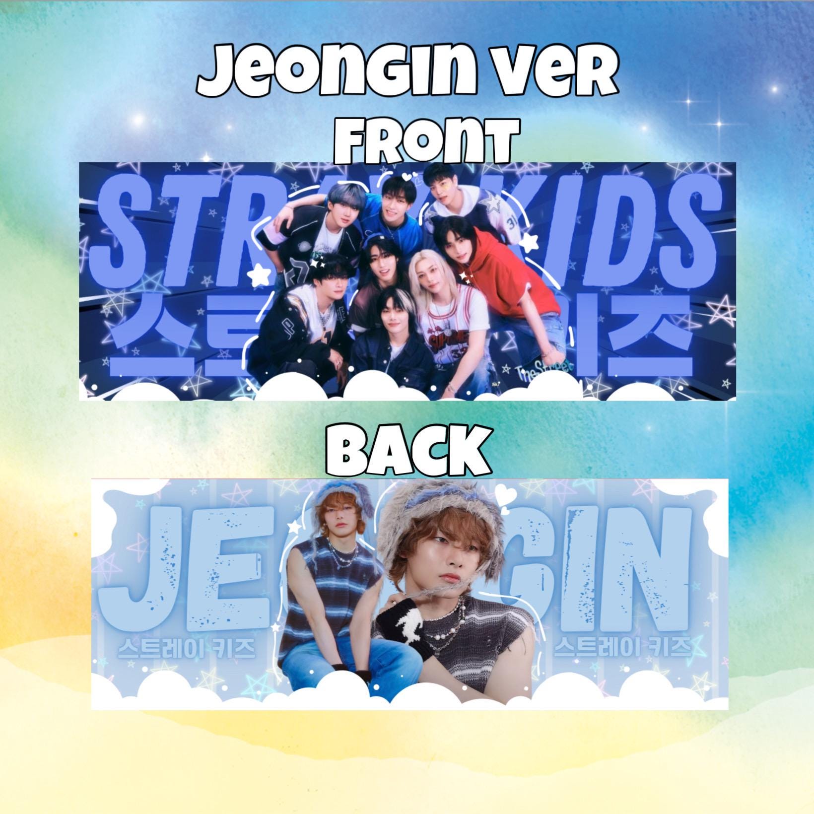 STRAYKIDS 8 Tour Handheld Glossy Double Sided Banners