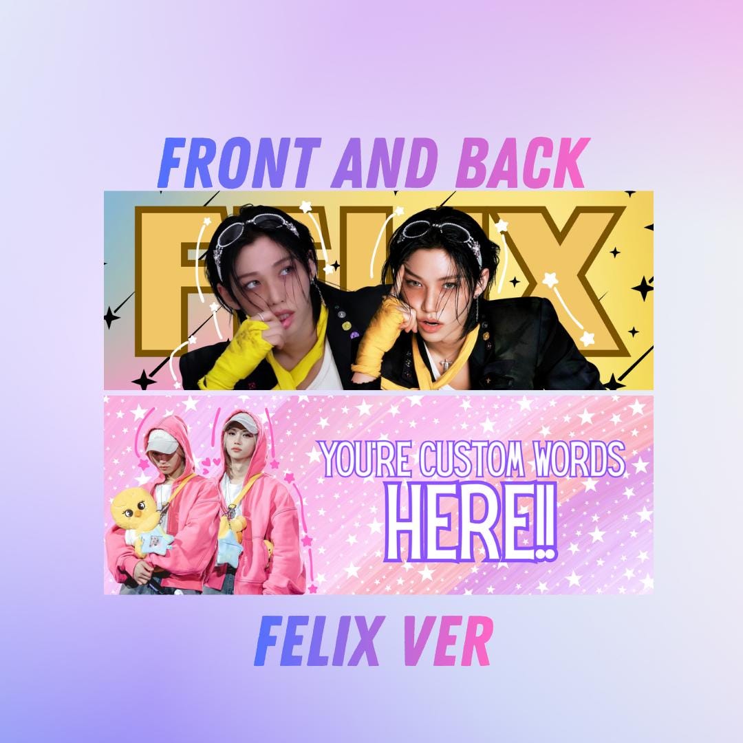 ♡【ky.様】専用ページ♡ Straykids Double Sided GLOSSY Hand Banners~! - Etsy