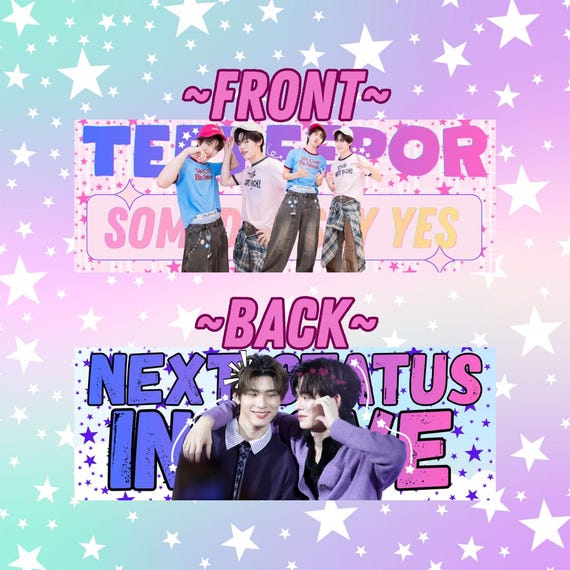 TeeTeePor /Por フォトスローガン TEETEEPOR Double Sided Glossy Banner! - Etsy