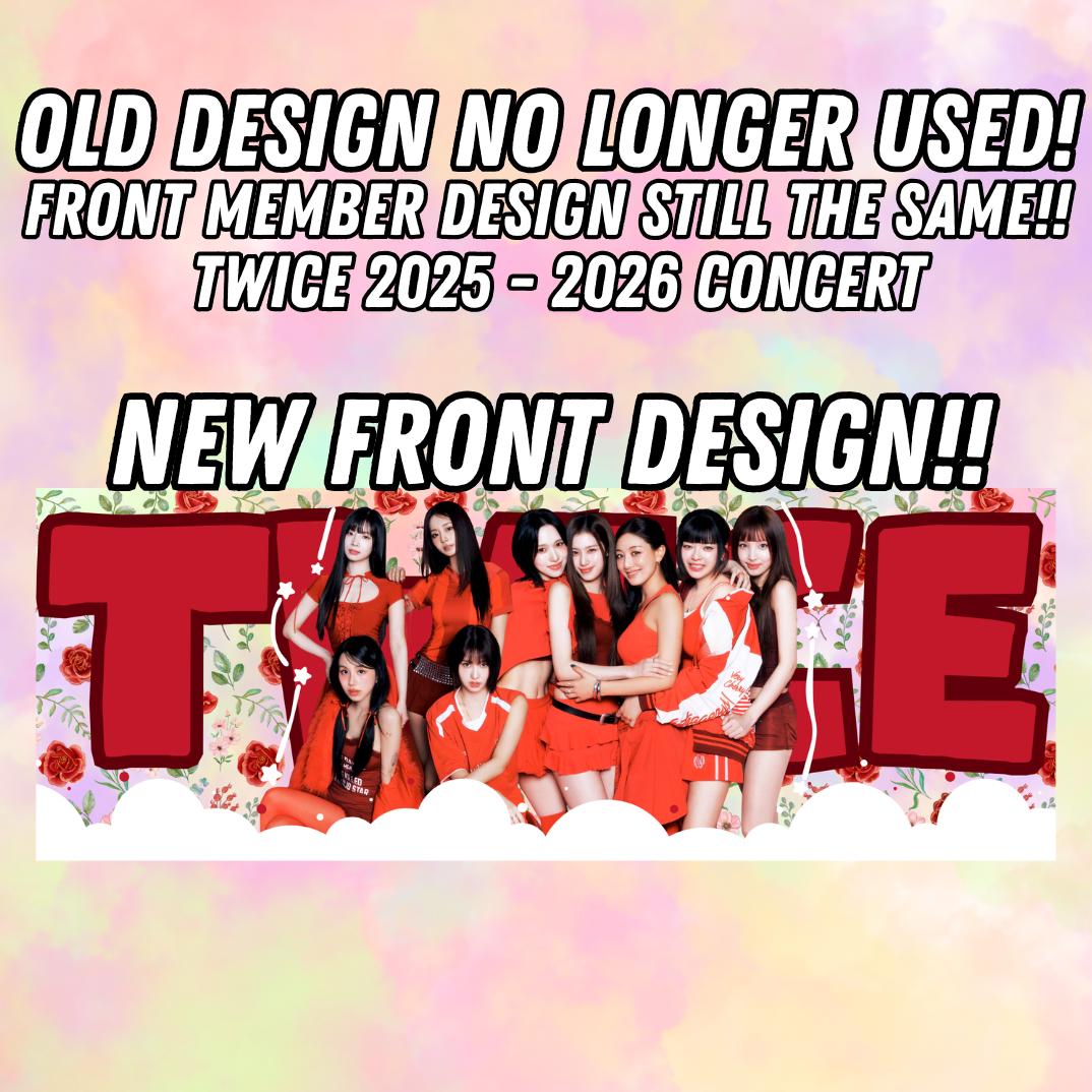 TWICE Double Sided GLOSSY!! Hand Concert Banners 2025 - 2026!! - Etsy