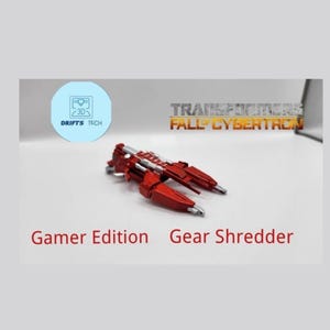 Gear shredder for transformers war for cybertron studio series gamer edition figures upgrade kit