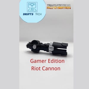 Riot cannon for transformers studio series gamer edition figures upgrade kit
