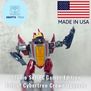 Upgrade Kit for Studio Series Gamer Edition Crown for Starscream Transformers