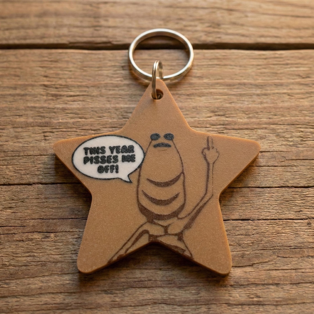 Marcus the Worm Keychain – Funny Meme Keychain, Viral Internet Joke ...