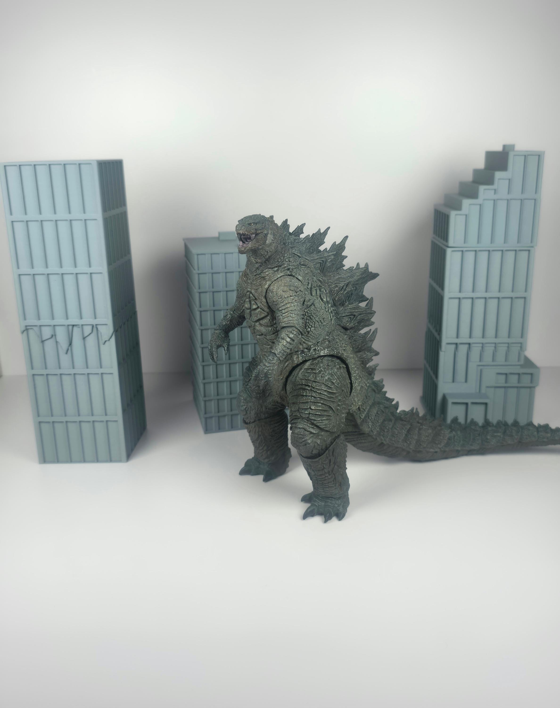 Destructible Buildings for SH MonsterArts & Hiya Toys Figures Urban Diorama Buildings