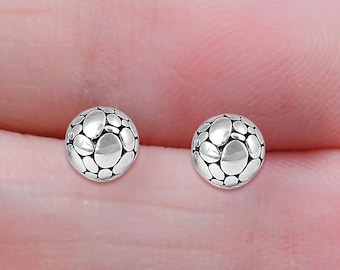 10 mm Tiny 925 Sterling Silver Stud Post Earrings Second Hole Piercing Small