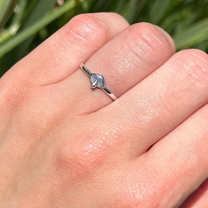 5.4 mm Mushroom Ring Trendy Band Thumb New Design Solid Band 925 Sterling Silver Mushroom Shape Unisex Ring