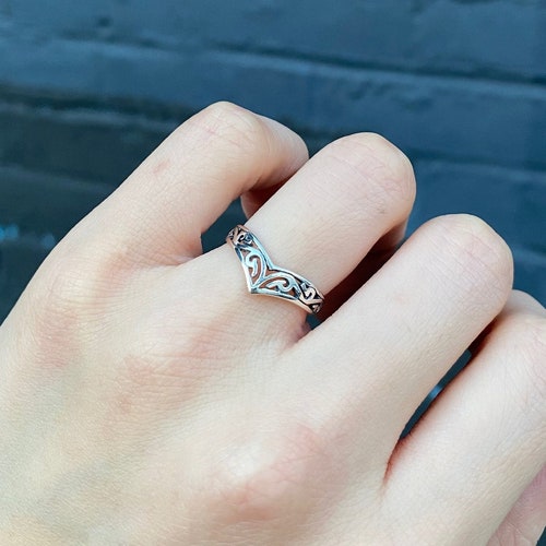 3 Mm New Design Celtic Thumb Ring Band 925 Sterling Silver Etsy