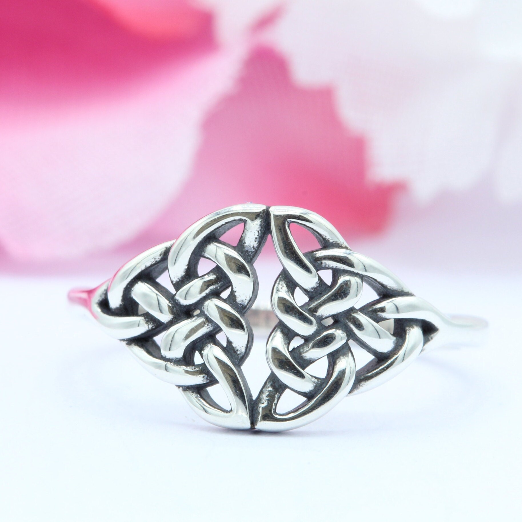 10 Mm New Design Celtic Thumb Ring Band 925 Sterling Silver Etsy