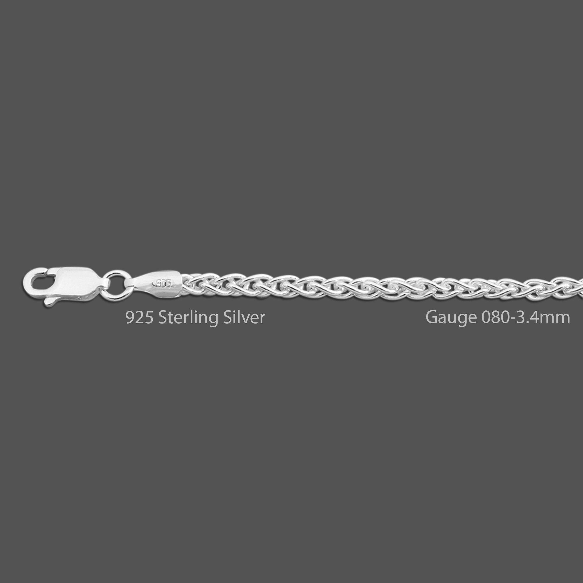 925 Sterling Silver Necklace Chain, Silver Chain Necklace, Rope Chain,  Cuban Chain, Spiga, Box, Silver Chain for Women, Silver Chain for Men 