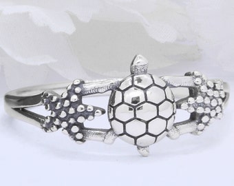 9mm Filigree Swirl Starfish Turtles & Starfish Ring 925 Sterling Silver Oxidized Starfish Ring Thumb Ring Solid Plain Ring