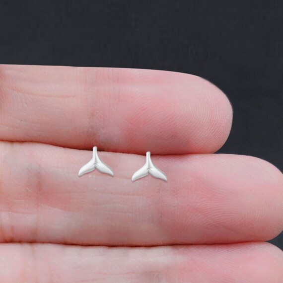 Orecchini A Balena In Argento 925 Con Zirconi - Simbolo Di Libertà - Regalo Idea