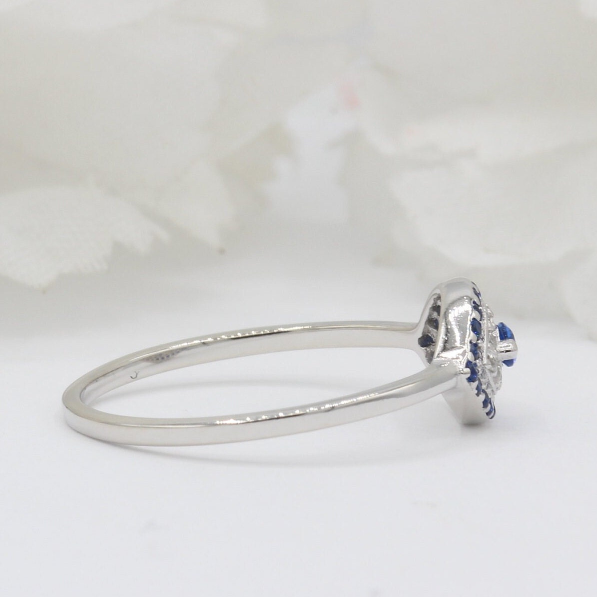 Anello in Argento e Zirconi blu | Gioielli Anello in Argento e Zirconi blu | Gioielli