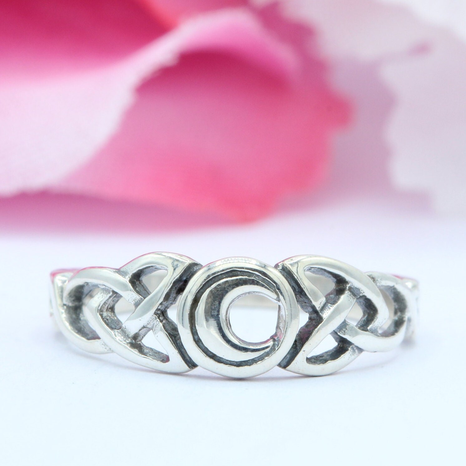 6 Mm New Design Celtic Thumb Ring Band 925 Sterling Silver Etsy