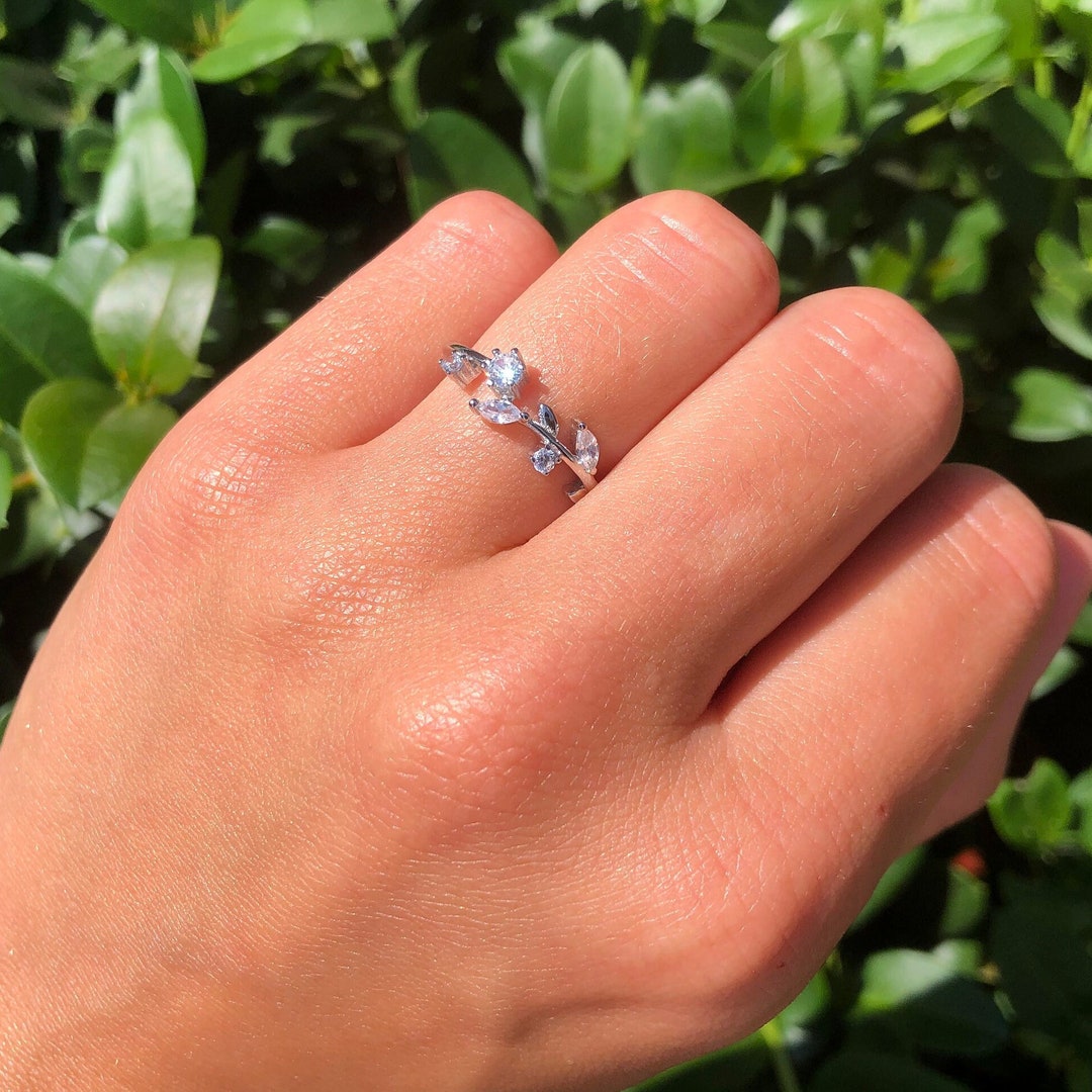 agete silver ring 指輪 «Leaf design» Amazon.com: 925 Sterling Silver Leaf Shape Women'S Ring