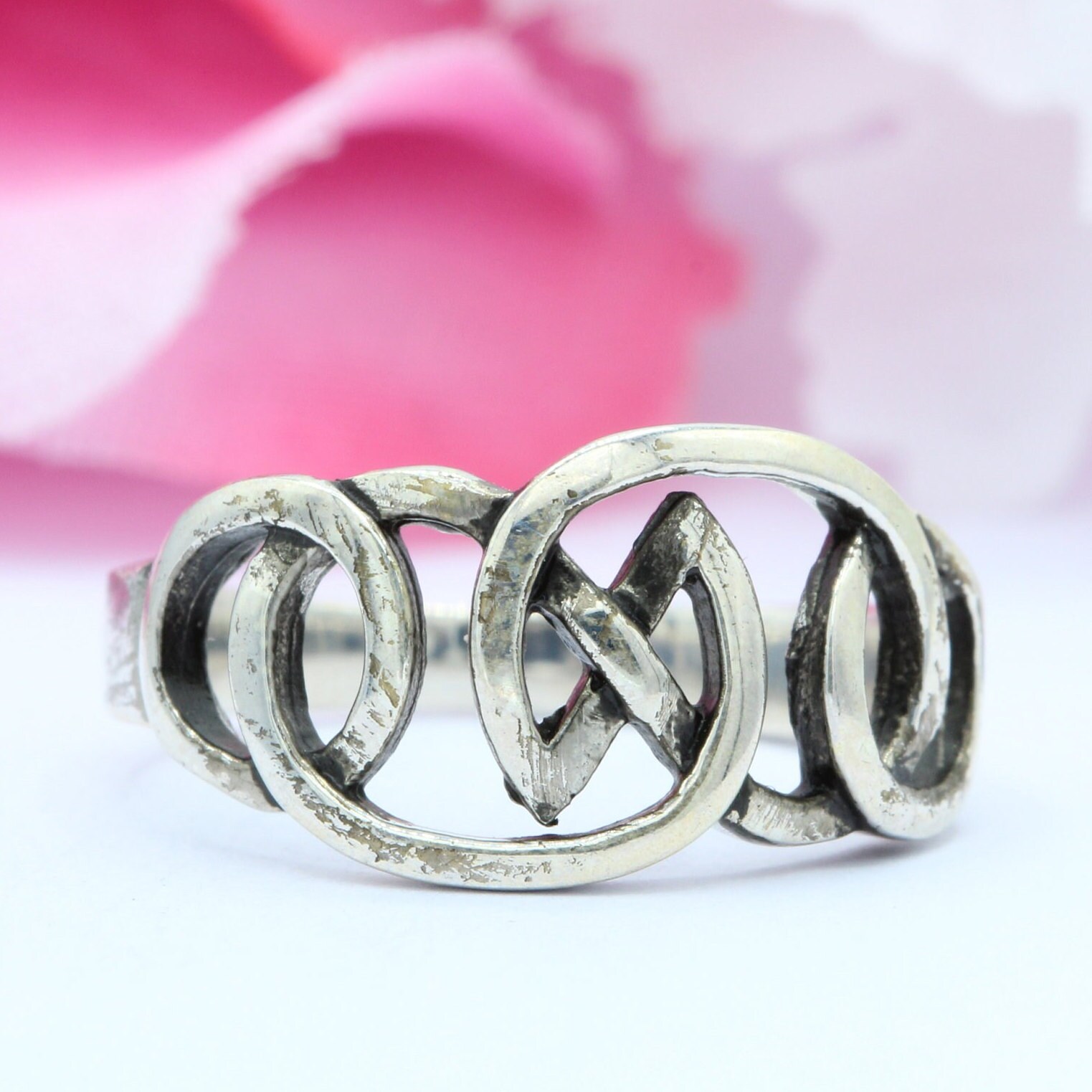 12 Mm New Design Celtic Thumb Ring Oxidized Band 925 Sterling Etsy