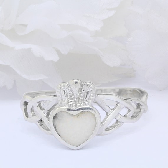 Anello In Argento Sterling Con Fascia Celtica, Massiccio, Con Marchio Di Garanzia 925, Senza Nichel - Italia - Foto 2