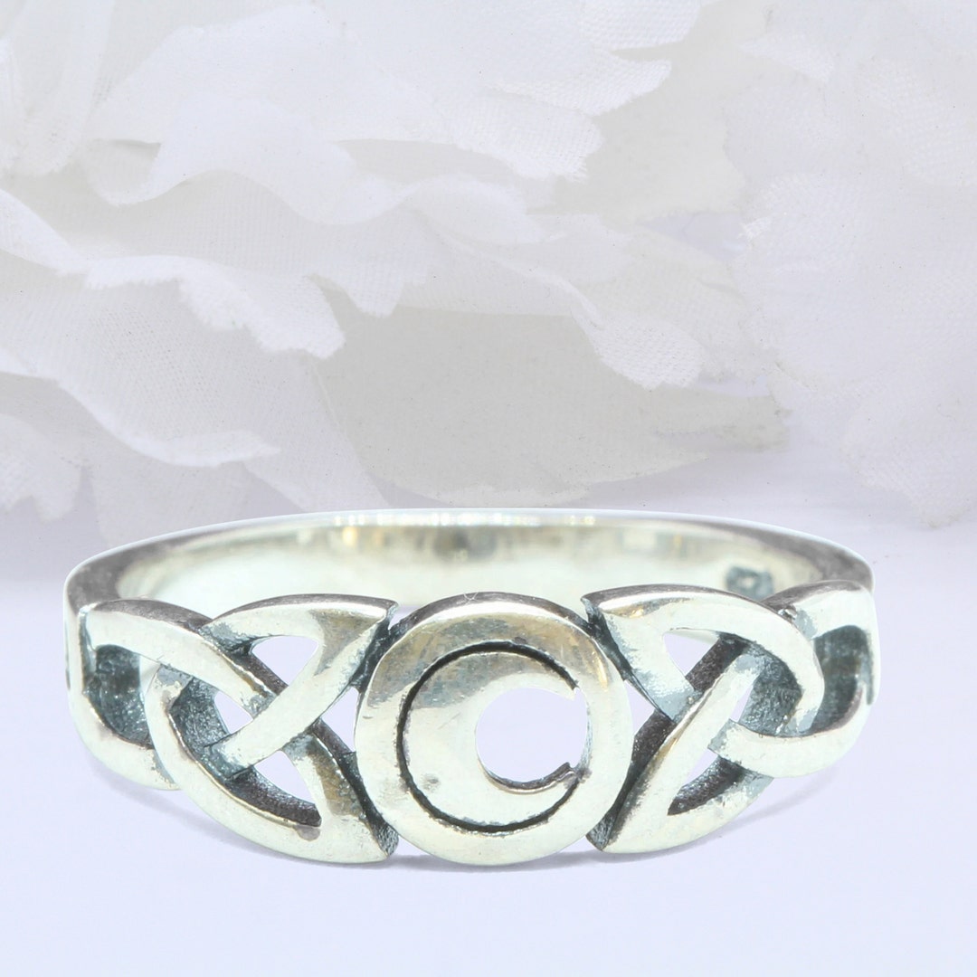 6 Mm New Design Celtic Thumb Ring Band 925 Sterling Silver Weave Celtic