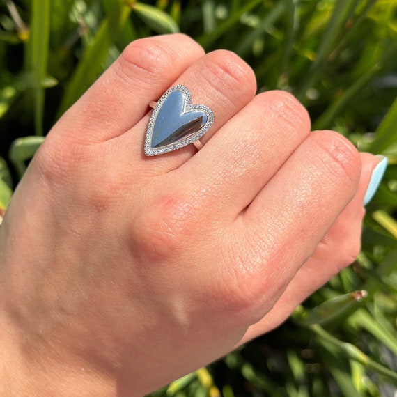 Mm Heart Promise Band Ring Thumb Band Ring 925 Sterling