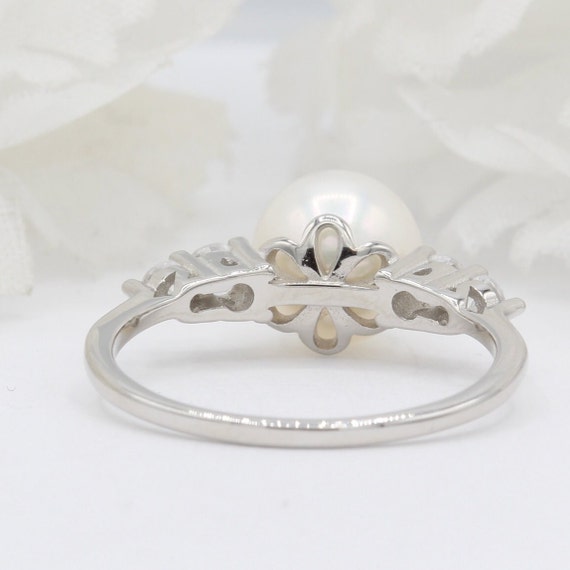 Anillo Plata Mujer Anillo De Plata 925 Con Perla Natural Y