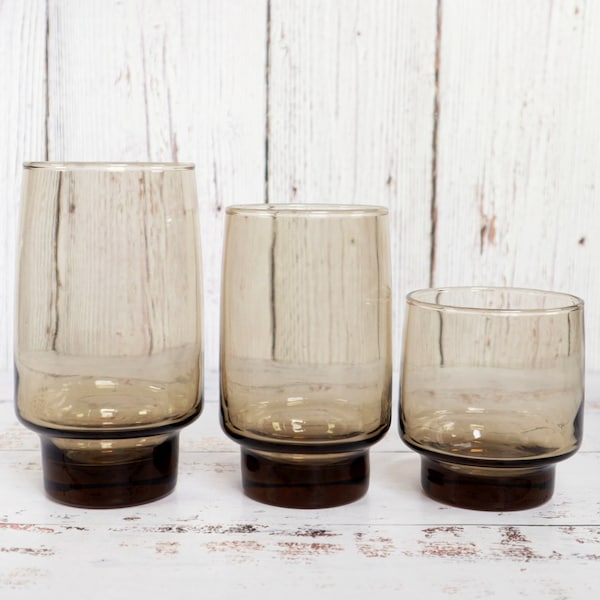 Brown Glassware Etsy