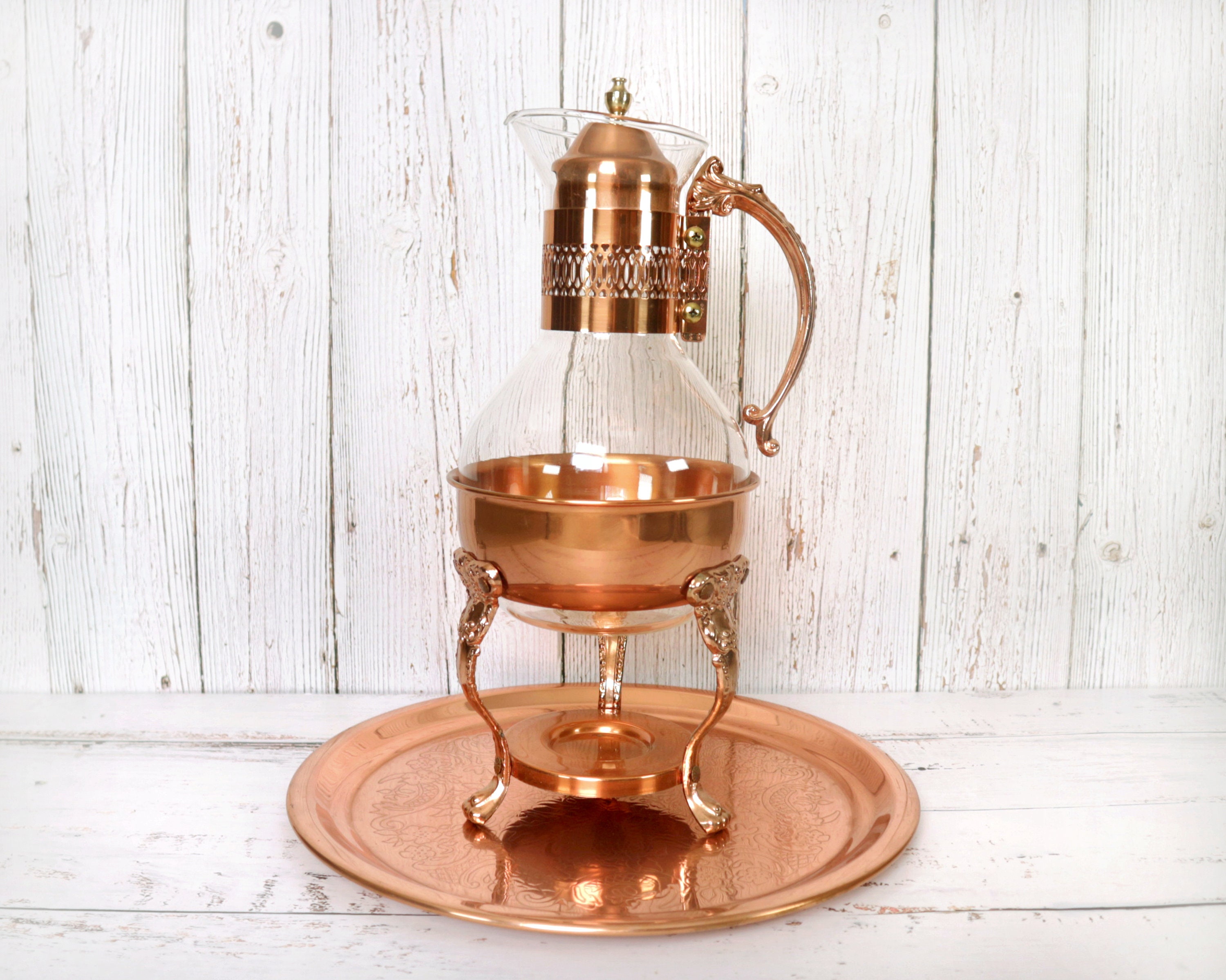 Wine Carafe w/ Modern Copper Plated Design – MyGift