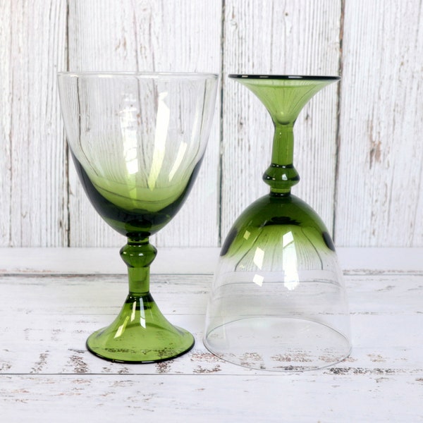 Colored Glass Stemware Etsy