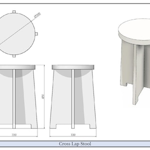 Portable Cross Lap Stool