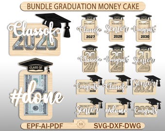 Graduation Class Of 2024 2025 Gift Card Holder svg, Graduation Congratulations At School, University Or College, Gift Card Holder svg
