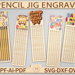Pencil Jig Gravar Arquivo de Corte Svg, Texto Personalizado em Lápis, Lápis Gravados Svg, Modelo de Gabarito de Lápis, Trocadilhos de Lápis Gravados, Lápis Ticonderoga