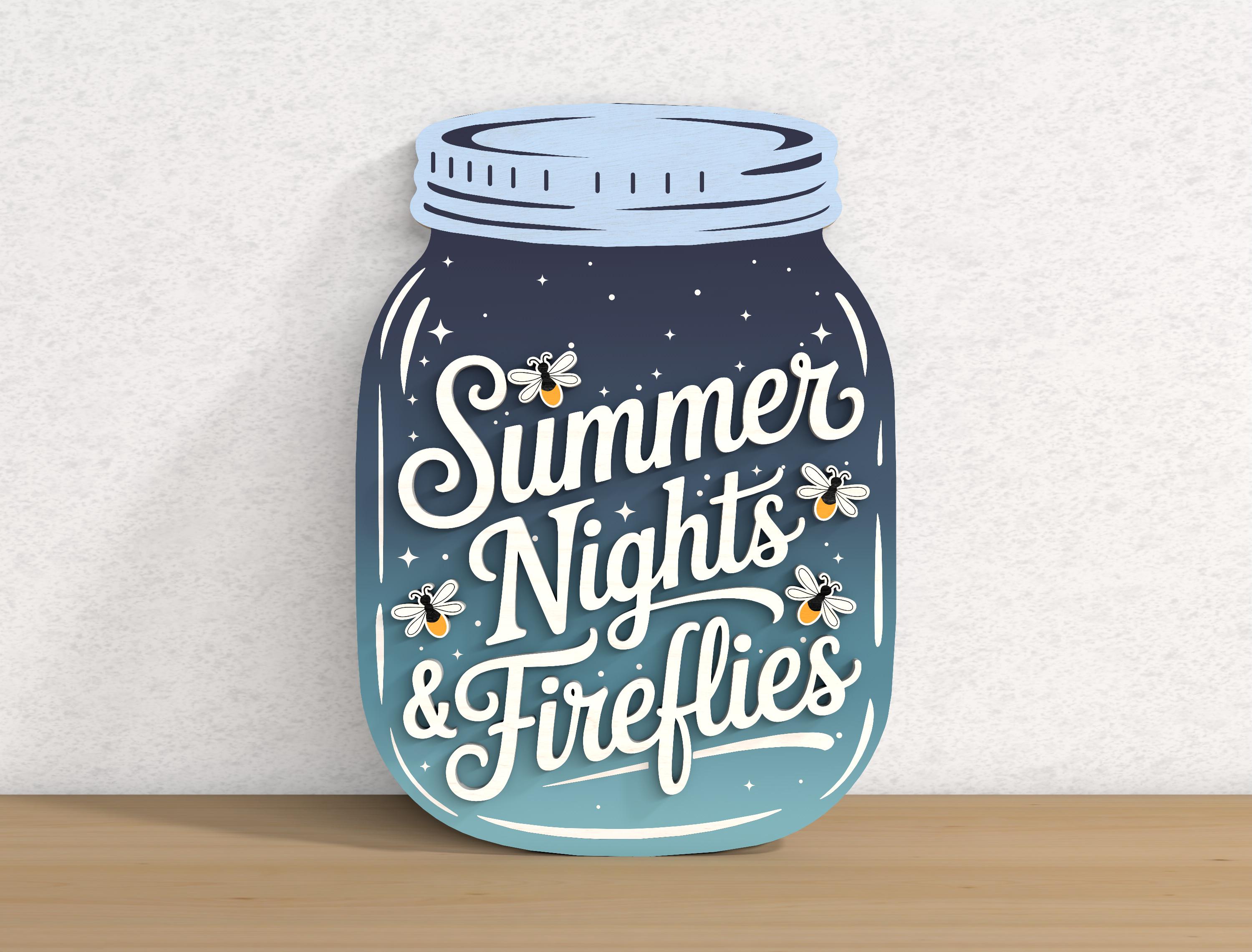 Mason Jar Door Hanger SVG Bundle, Summer Fall Winter Signs, Laser Cut ...