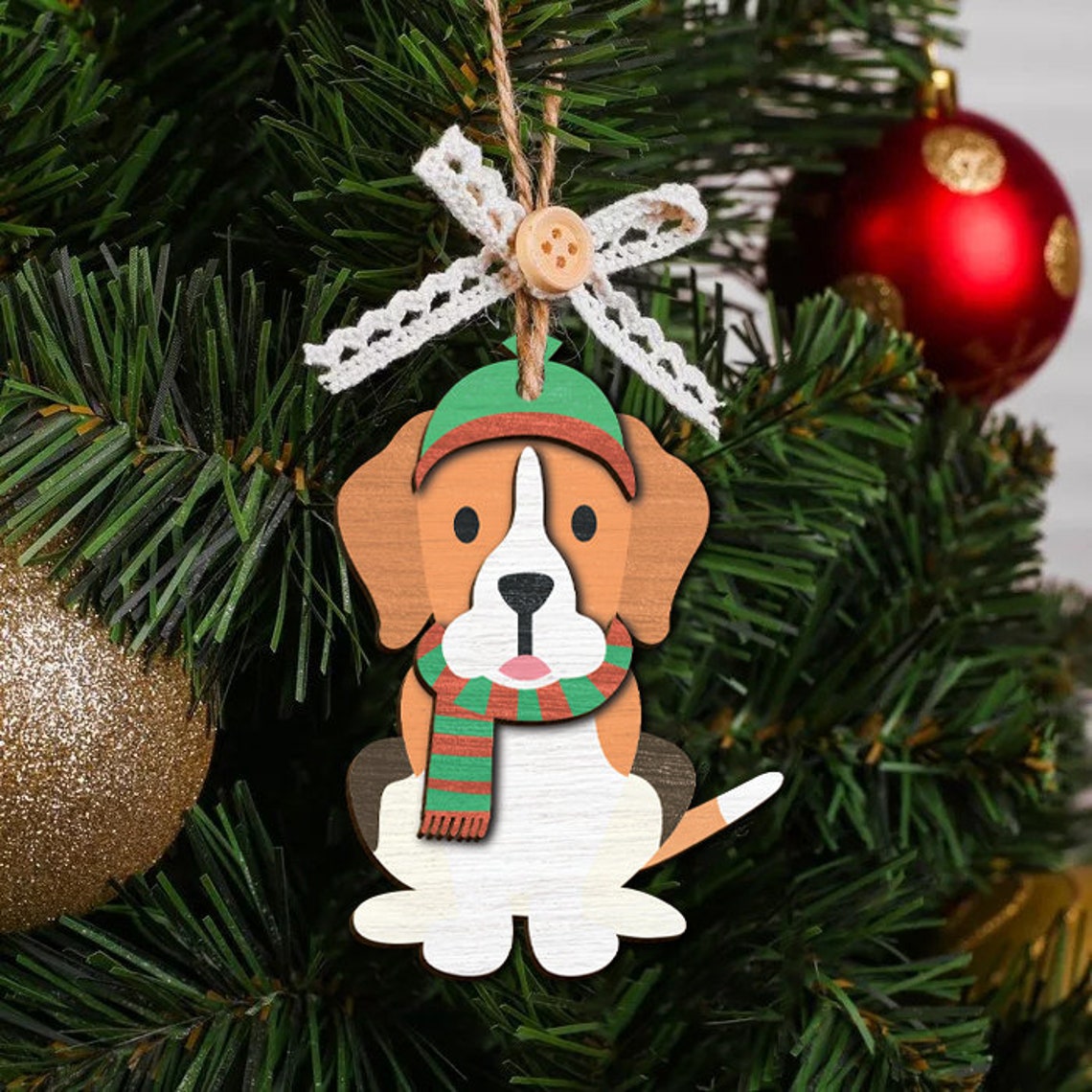 Christmas Dogs Ornaments Bundle SVG, Animal Ornaments, ,merry Christmas — free download