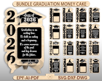 Arquivo SVG para Moldura de Foto de Formatura, Molduras para Formatura 2024-2025, Arquivo Digital para Corte a Laser, SVG Fofo para Formatura, Presente de Formatura
