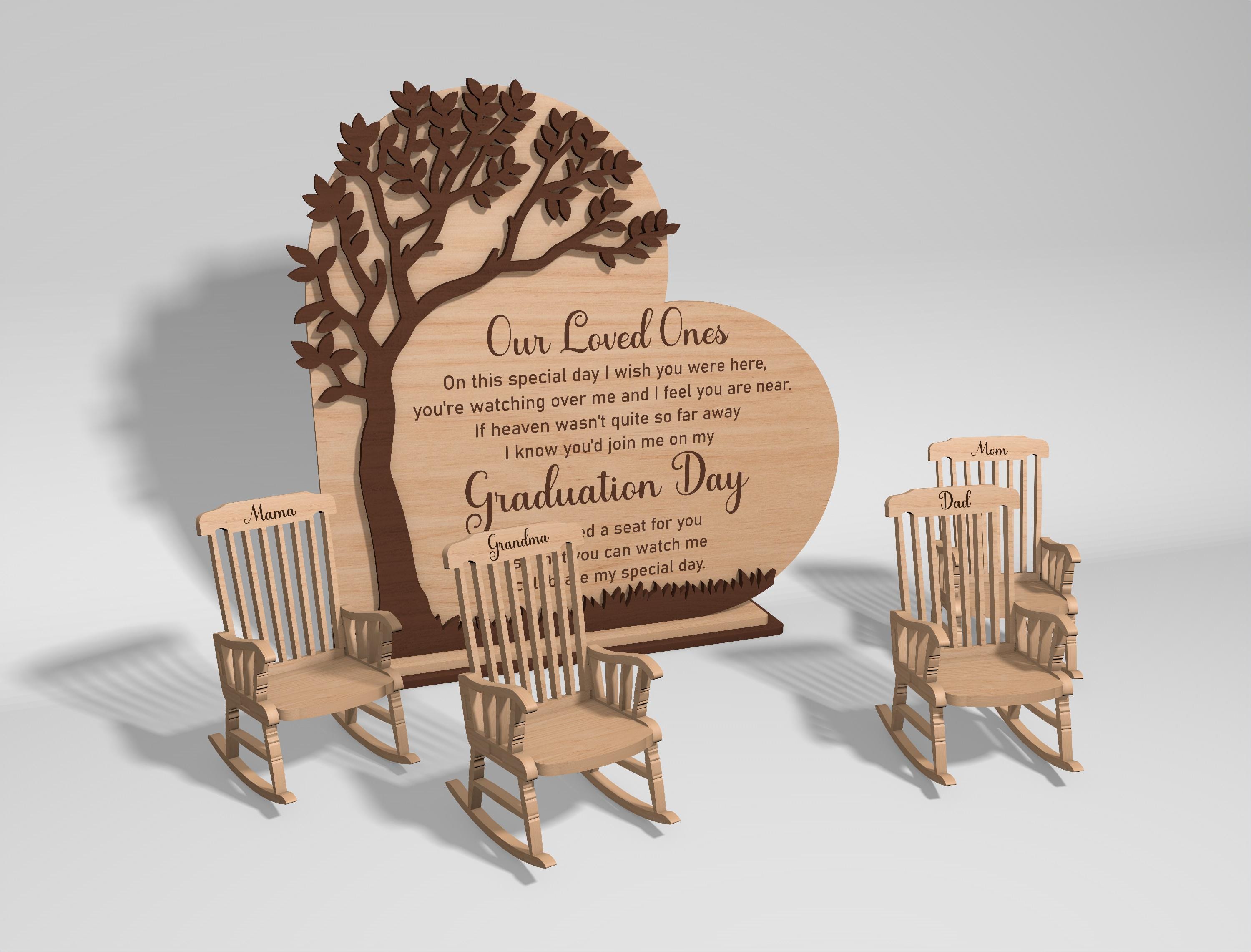 Wedding Memorial Chair SVG, Personalized Remembrance Table Decor ...