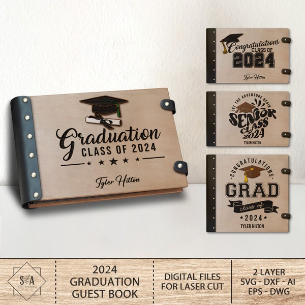 College Graduate 2024 Guest Book Album Photo ,Graduation 2024 Guest Book ,Graduation 2024 ,Scrapbook Graduation,Senior 2024 Graduation